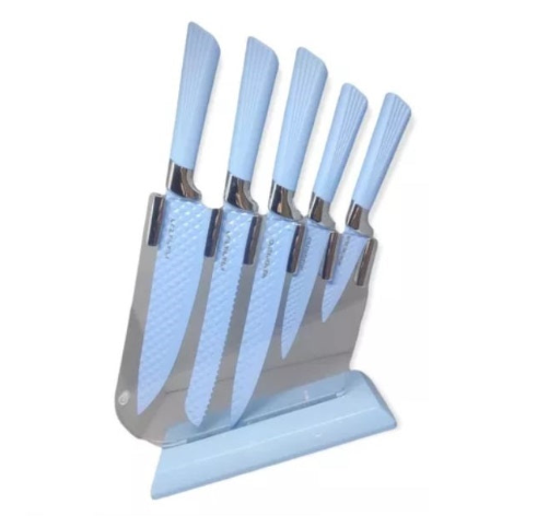 Set 5 Cuchillos Cocina Acero Inoxidable